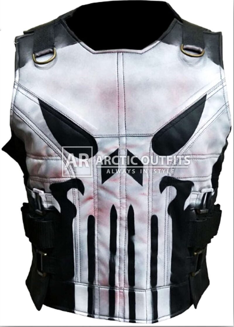 Blooded Thomas Jane Punisher Tactical Leather Vest Blooded Thomas Jane Punisher Tactical Leather Vest