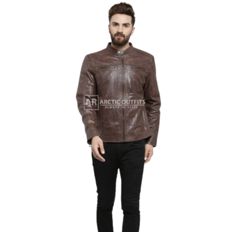 Adelaide Smooth Bomber Leather Jacket Adelaide Smooth Bomber Leather Jacket