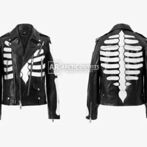 Tom Limited Edition Skeleton Biker Leather Jacket