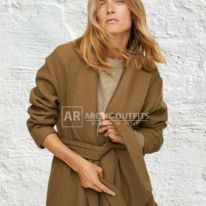 Whitney Brown Wool Coat