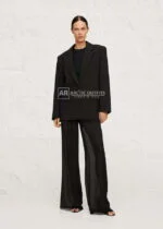 Cameron Black Wool Blazer Jacket