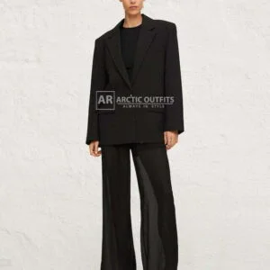 Cameron Black Wool Blazer Jacket