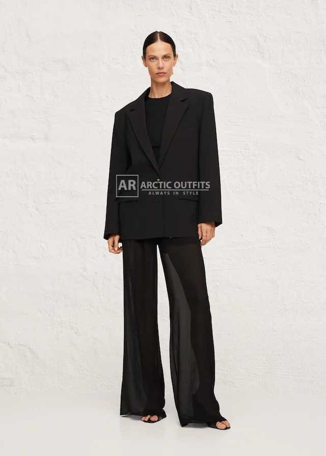 Cameron Black Wool Blazer Jacket