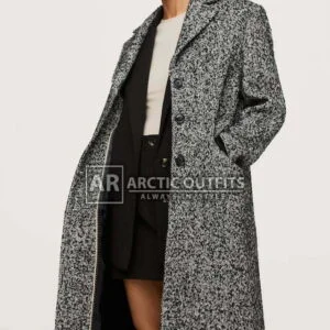 Coral Grey Wool Coat