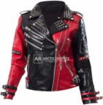 Watson Harley Quinn Studded Leather Biker Jacket