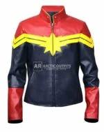 Evans Captain Marvel Faux Leather Jacket