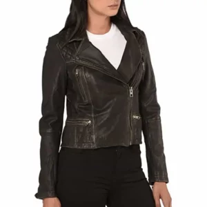 All Saints Cargo Biker Leather Jacket