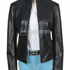 Celica Batgirl Cosplay Leather Biker Jacket