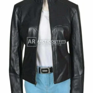 Celica Batgirl Cosplay Leather Biker Jacket