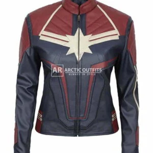 Iowa Avengers Captain Marvel Leather Jacket