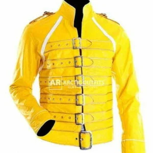 Freddie Mercury Yellow Leather Jacket