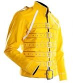 Freddie-Mercury-Yellow-Strap-Faux-Leather-Jacket-2-510x568