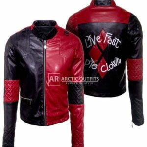 HD Suicide Squad Quinn Leather Jacket