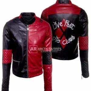 HD Suicide Squad Quinn Leather Jacket
