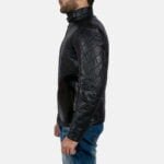 Mens Equilibrium Black Leather Jacket 4-1491385648228