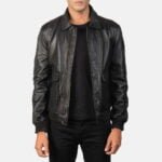 Men's+Coffmen+Black+Leather+Bomber+Jacket5788-4-1568464522142