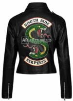 Snake Riverdale South-Side Serpents Black Leather Jacket