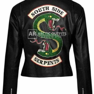 Snake Riverdale South-Side Serpents Black Leather Jacket