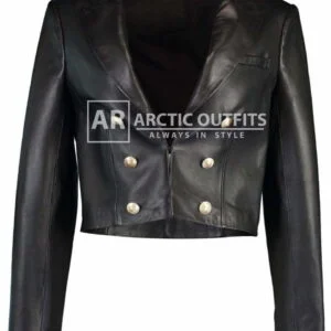 Victoria Short Blazer Leather Jacket