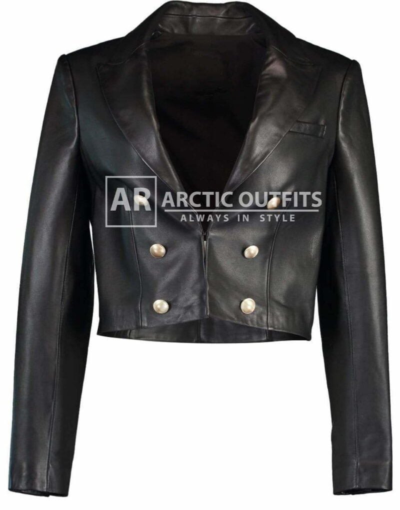 Victoria Short Blazer Leather Jacket