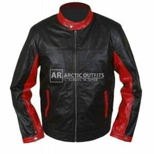 Bruce Knight Batman Black Leather Jacket