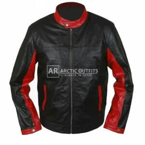 Bruce Knight Batman Black Leather Jacket