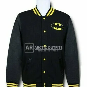 Batman Letterman Varsity Wool Jacket