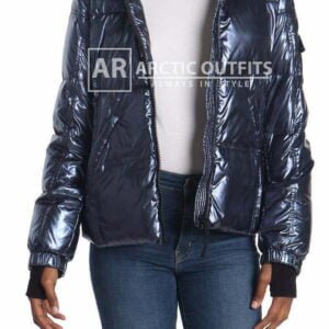 Metallic Down Puffer Jacket