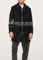 Long Zip Wool Coat