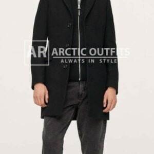 Long Zip Wool Coat