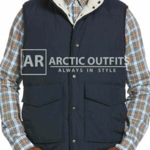 Nylon & High Pile Fleece Reversible Lined Vest