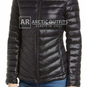 Black Packable Quilted Jacket