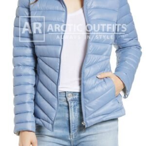 Sky Blue Packable Quilted Jacket