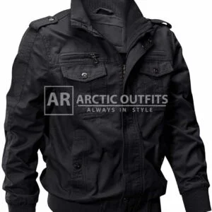 EKLENTSON Cotton Lightweight Multi Pockets Military Jacket