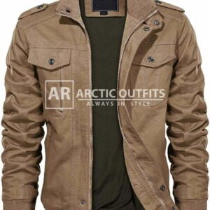 TACVASEN Cotton Military Cargo Bomber Jackets with Multi Pockets
