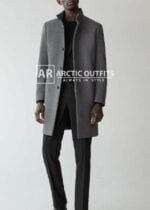 Wool Funnel Neck Coat