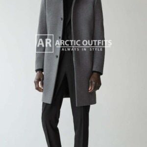Wool Funnel Neck Coat