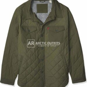 Levi's Stretch Cotton Diamond Quilted Shirt Jacket