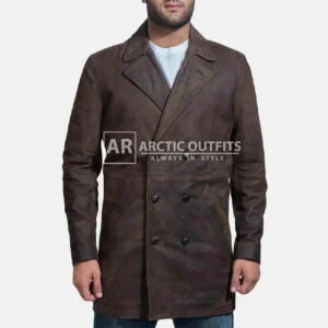 Half Life Brown Leather Coat