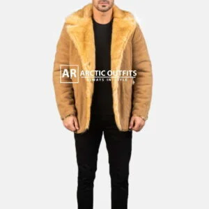 Furlong Beige Leather Coat