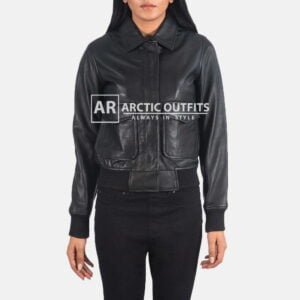 Westa An-2 Black Leather Bomber Jacket