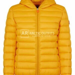 Yellowish Daisy Quilted Puffer Jacket