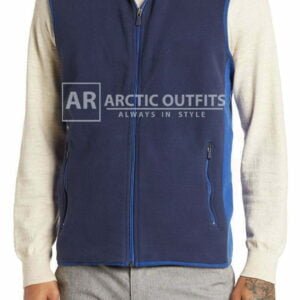 Color Block Fleece Zip Vest