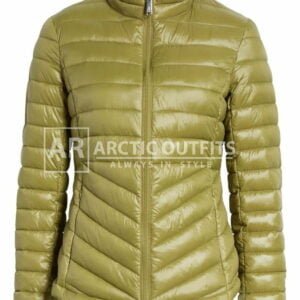 Olive Packable Quilted Jacket