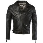Leather Biker Jacket Black