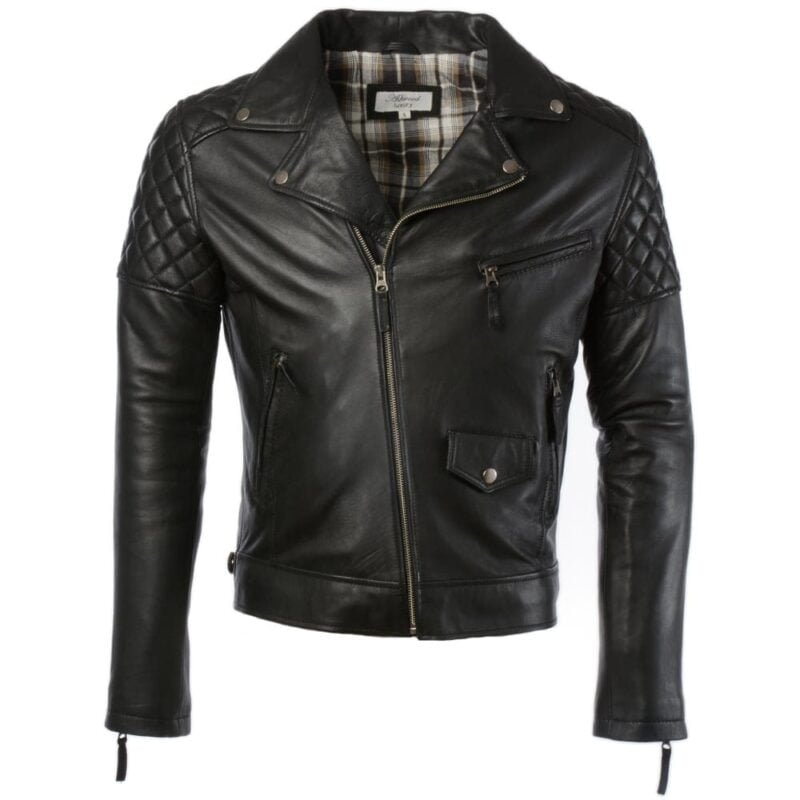 Leather Biker Jacket Black