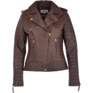 Women's Leather Biker Jacket