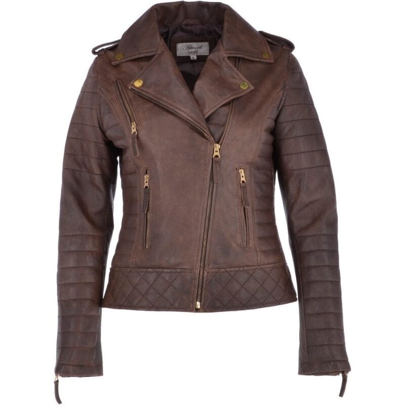 Women's Leather Biker Jacket