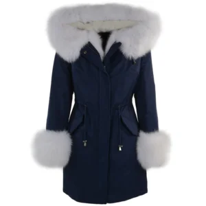 Hooded Toscana Tipped Fur