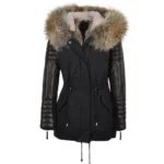 Hooded Racoon Tipped Fur